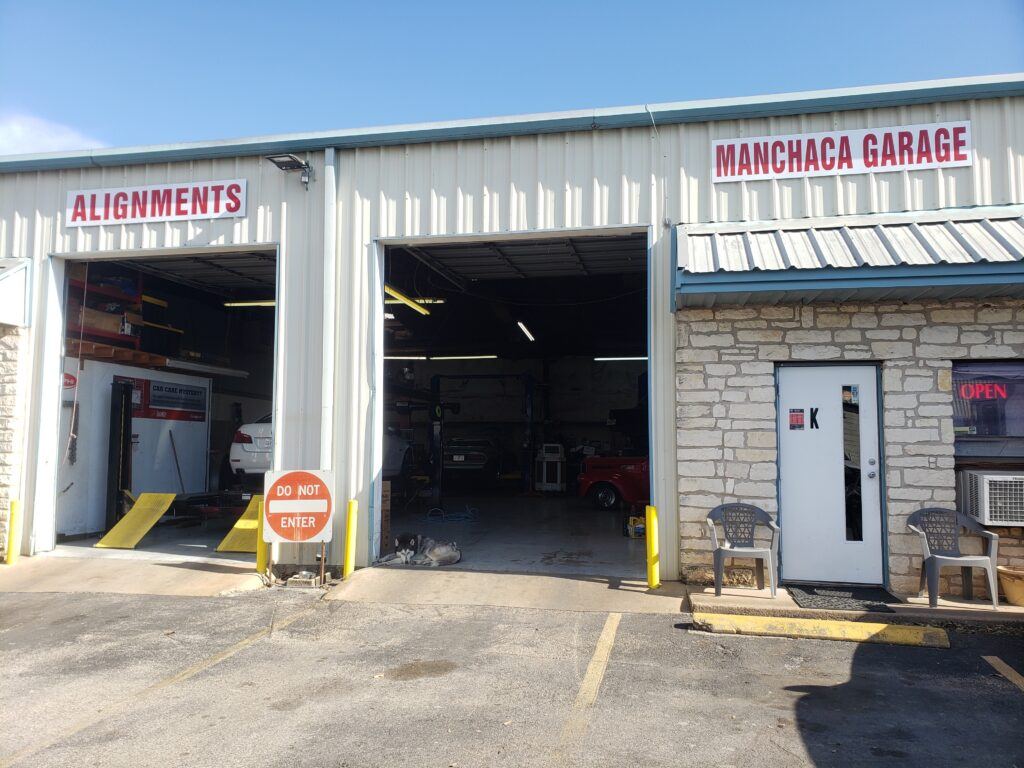 manchaca garage shop entrance